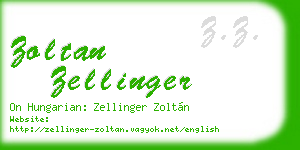 zoltan zellinger business card